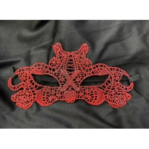 BFS   Kırmızı Dantel Masquerade Maskesi Çift Taraflı 10 No