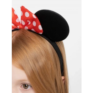 BFS  Kırmızı Fiyonklu Minnie Mouse Taç Fare Tacı Kafa Bandı