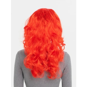 BFS   Kırmızı Renk Uzun Dalgalı Parti Peruğu