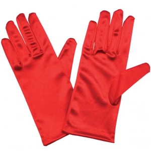 BFS     Kırmızı Renk Yetişkin Boy Likralı Gösteri Eldiveni