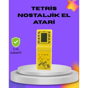 BFS Klasik Tetris Oyunu El Konsolu – Taşınabilir Pil ile Çalışan Retro El Aterisi