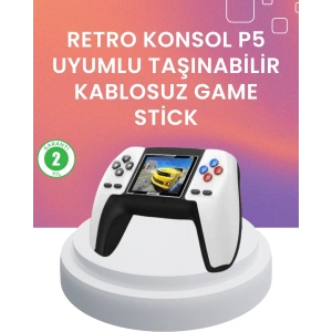 BFS Kompakt Retro Oyun Konsolu | P5 GamePad ile Eski Günlere Dönün
