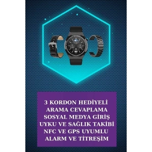 BFS Kulak İçi Kablosuz Bluetooth Kulaklık ve NFC ve GPS Özellikli Akıllı Saat Alarm ve Titreşim