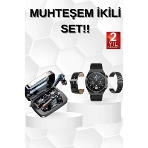 BFS Kulak İçi Kablosuz Bluetooth Kulaklık ve NFC ve GPS Özellikli Akıllı Saat Alarm ve Titreşim