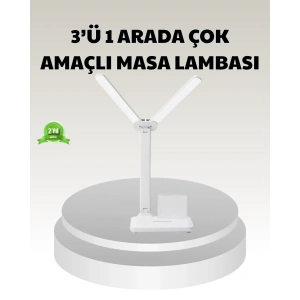 BFS LED Işıklı Masa Lambası – Göz Yormayan, Kısılabilir ve Esnek Başlıklı