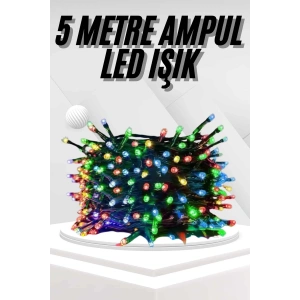 BFS Ledli Fişli Led Dekor Lambası 5M RGB Yılbaşı Ağacı Işığı
