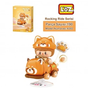 BFS  LZ-4302 LOZ KIRMIZI AYI SALLANMA SÜRÜŞÜ 190 PARÇA BLOCK OYUNCAK