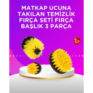 BFS Matkap Ucu Temizlik Fırçası Seti Banyo Fayans Zemin İçin