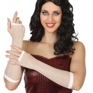 BFS Nessiworld  Uzun File Örgü Eldiven Beyaz Renk