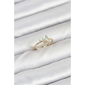 BFS Pirinç Gold Renk Yonca Model Kadın Yüzük