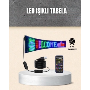BFS RGB Kayar Yazılı LED Reklam Ekranı – USB Bağlantılı Esnek Tasarım