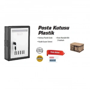 BFS SGS 332 Plastik Posta Kutusu 2 Anahtarlı