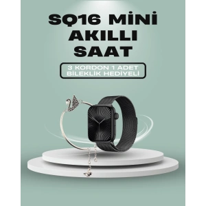 BFS SQ-16 Mini Series 10 Akıllı Saat – 3 Kordon + Hediye Bileklik