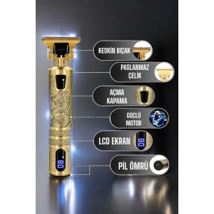 BFS Tıraş Makinesi Şarjlı Profesyonel Saç Kesme Makinesi Gold Çizik Tıraş