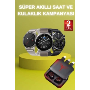 BFS Ucuz Kaliteli Akıllı Saat ve Powerbank Bluetooth Kulaklık 5.1 Stereo ANC Özelliği