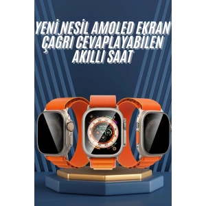 BFS Ultra Max Kordon Kilitli Akıllı Saat Amoled Ekran Titreşimli Çağrı Cevaplayabilen