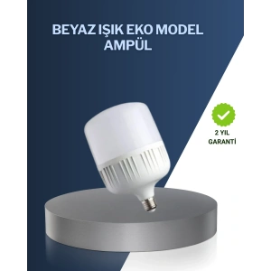 BFS Uzun Ömürlü Şarjlı LED Ampul 30 Watt Güçlü Aydınlatma