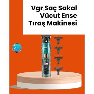 BFS VGR V-695 Şarjlı Saç Sakal Tıraş Makinesi 2600mAh Batarya ve Kılavuz Taraklı