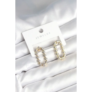 BFS Vintage Model Halka Zirkon Taşlı Kadın Küpe