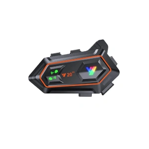 BFS Y20 2x 1000m Telsiz Mesafeli 2 Kişi Bağlantılı Bluetooth Kask Kulaklık Fenerli İntercom