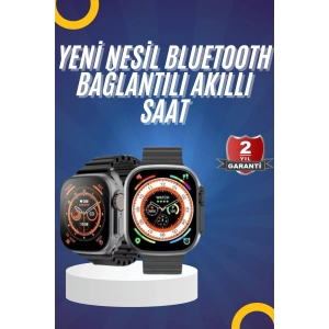 BFS Yeni Model Akıllı Saat Ultra Smart Watch Gümüş Kasa 45mm Titreşim