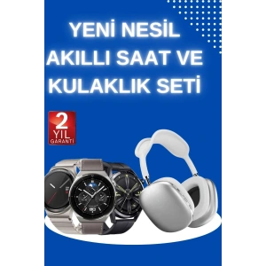 BFS Yeni Nesil Sesli Görüşme Akıllı Saat ve Powerbank Çoklu Şarj Girişli Bluetooth Kulaklık Nabız Ölçer