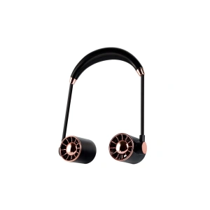 Boyunluk Fan Hava Soğutucu Vantilatör Boyuna Asmalı Şarjlı 3 Kademeli Mini Klima Siyah