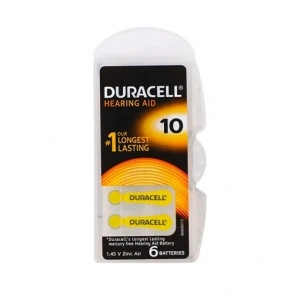 Duracell 10 Numara İşitme Cihazı Pili 6lı Paket