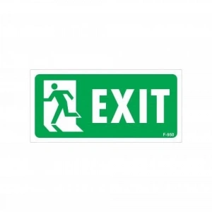 Exit Sol Uyarı Levhası 17,5x25 KOD:950