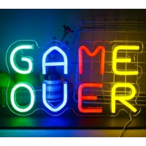 GAME OVER Yazılı Neon Led