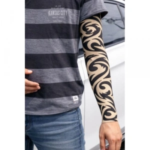 Giyilebilir Kol Dövmesi Çorap Dövme 3D Baskılı Kol Bacak Dövme 2 Adet Model 15