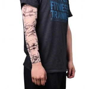 Giyilebilir Kol Dövmesi Çorap Dövme 3d Baskılı Kol Bacak Dövme 2 Adet Model 25