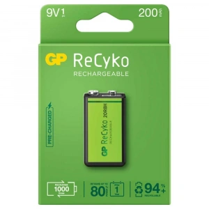 Gp Recyko 9v 200mah Şarj Edilebilir Pil
