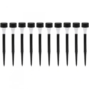 Güneş Enerjili Bahçe Lambası Plastik Saplama 10lu Set