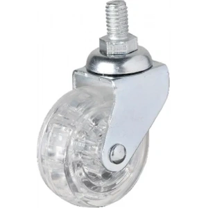 Hts 326 - 50x20 Mm Şeffaf Makaralı Vidalı Teker 4 Adet