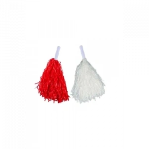 KIRMIZI BEYAZ GÖSTERİ PONPONU