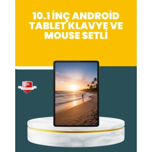 Mey İthalat® 10.1 İnç IPS Ekranlı Android Tablet Bilgisayar Seti