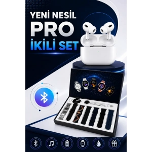 Mey İthalat® 2025 Model Akıllı Saat ve Yeni Nesil Pro Bluetooth Kulaklık ANC Özelliği