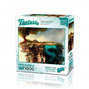 Mey İthalat® 20777 PUZZLE 1000 PLANİST ON THE ROOFTOP