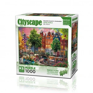 Mey İthalat® 20793 PUZZLE 1000 BEAUTİFUL SUNSET İN AMSTERDAM
