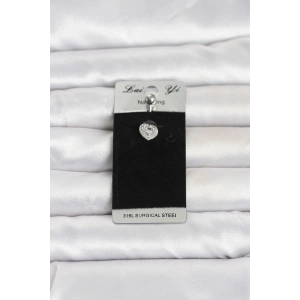 Mey İthalat® 316L Cerrahi Çelik Minimal Kalp Model Göbek Piercing
