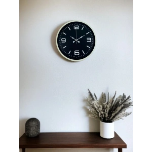 Mey İthalat® 36 Cm Krem Şık Dekoratif Duvar Saati