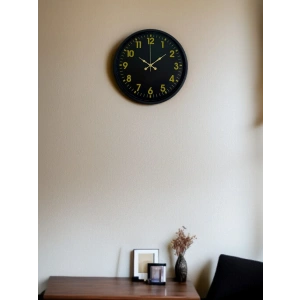 Mey İthalat® 36 Cm Siyah Standart Duvar Saati