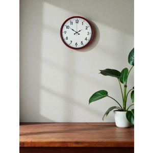 Mey İthalat® 36 Cm Standart Kırmızı Duvar Saati