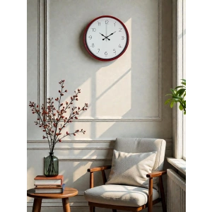 Mey İthalat® 36 Cm Standart Kırmızı Duvar Saati