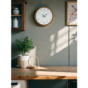 Mey İthalat® 36 Cm Turuncu Dekoratif Duvar Saati