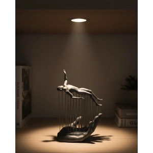 Mey İthalat® 3D El İnsan Figürü Gri Soyut Modern Dekoratif Biblo