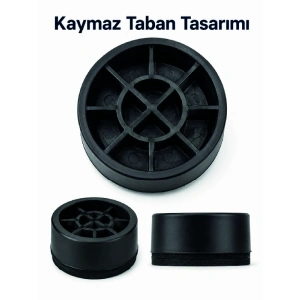 Mey İthalat® 4 Adet Kaymaz Çamaşır Makinesi Ayak Altlığı