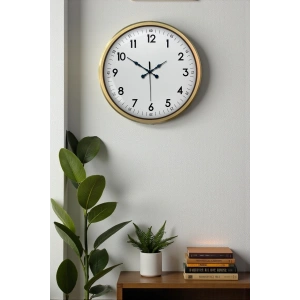 Mey İthalat® 52 cm Eskitme Metal Dekoratif Duvar Saati