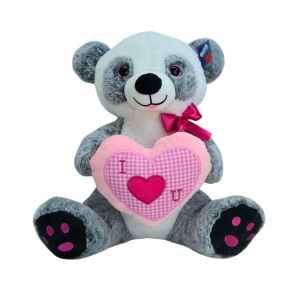 Mey İthalat® 62909 30 CM KALP TUTAN PANDA -HLY